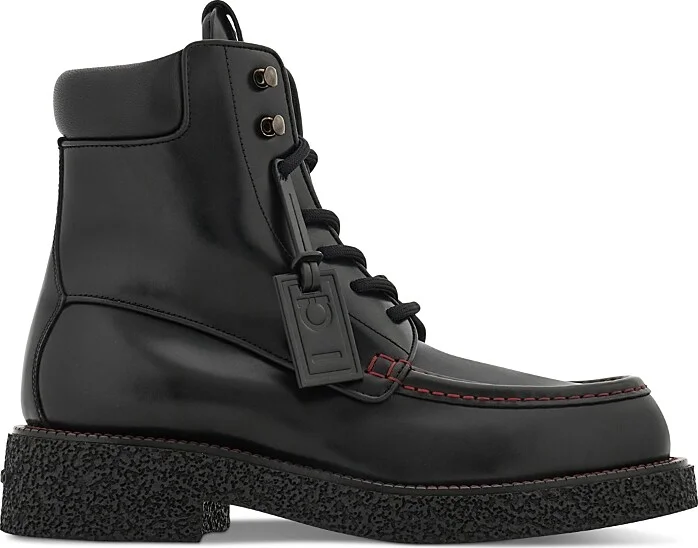 Ferragamo Men's Colorado Horse Leather Boots