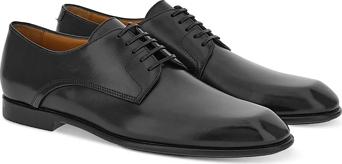 Ferragamo Men's Fosco West Lace Up Leather Derby Shoes