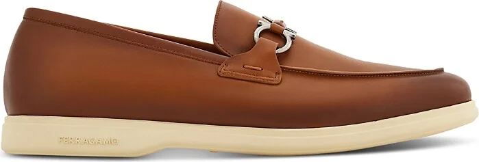 Ferragamo Men's Gancini Leather Loafers