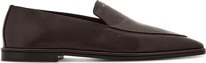 Ferragamo Men's Hammered Leather Loafer - Wide