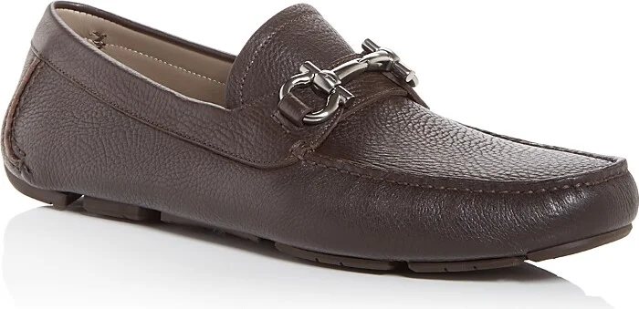 Ferragamo Men's Parigi New Arizona Leather Drivers - Wide
