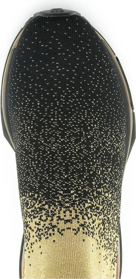 Ferragamo Metallic Sock Sneakers
