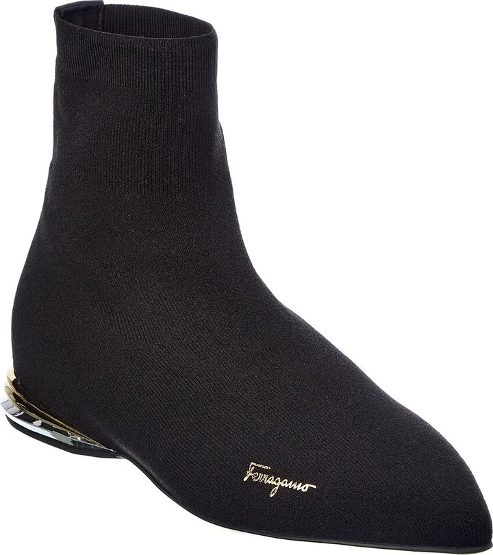 Ferragamo Missy Knit Sock Bootie