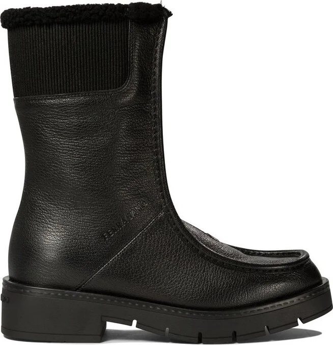 Ferragamo Montse Logo Embossed Ankle Boots