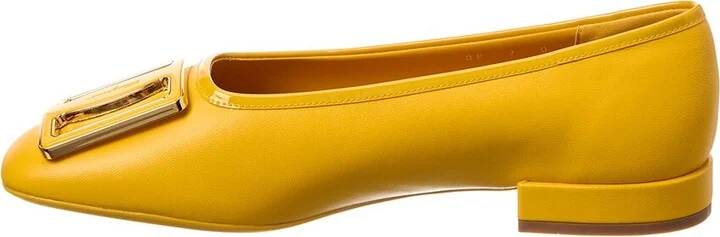 Ferragamo Myrna Leather Ballerina Flat - Image 2