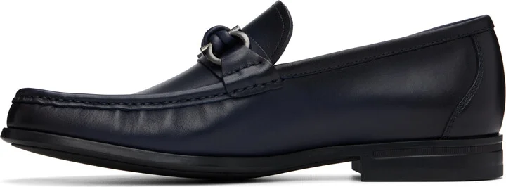 Ferragamo Navy Alain Loafers - Image 3