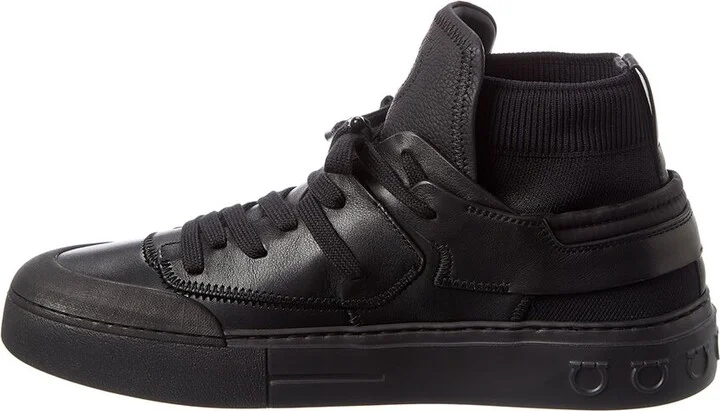 Ferragamo Neely Leather Sneaker - Image 2