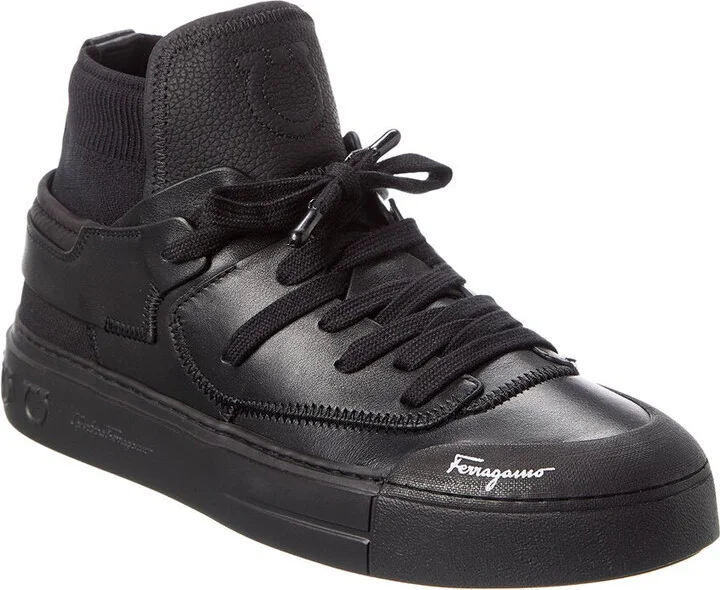 Ferragamo Neely Leather Sneaker