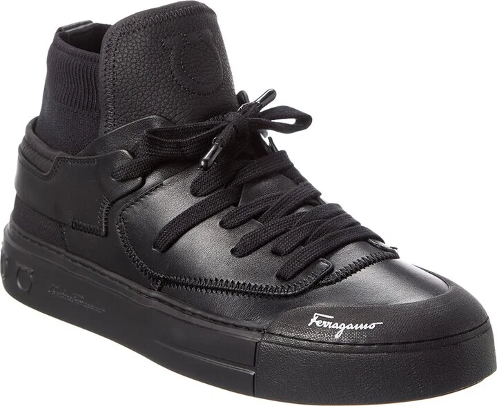 Ferragamo Neely Leather Sneaker