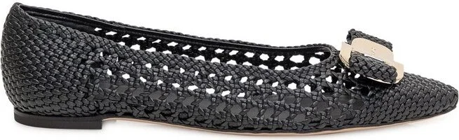 Ferragamo New Vara Buckle Ballet Flats