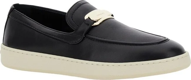 Ferragamo New Vara Buckle Slip On Shoes