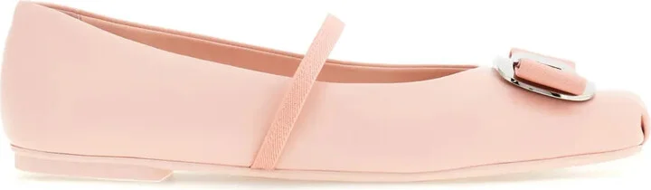 Ferragamo New Vara Flat Ballerina Shoes
