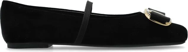 Ferragamo New Vara Plate Ballet Flat Shoes
