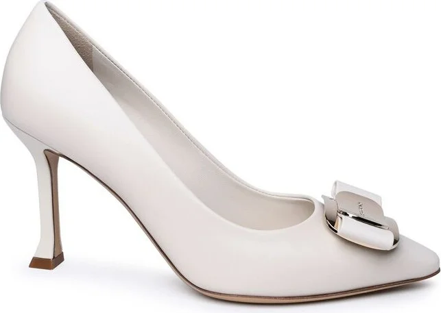 Ferragamo New Vara Plate Low Heel Pumps