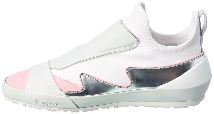 Ferragamo Nile Neoprene & Leather Sock Sneaker - Image 2