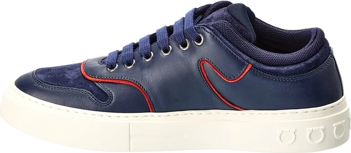Ferragamo Noris Leather & Suede Sneaker - Image 2