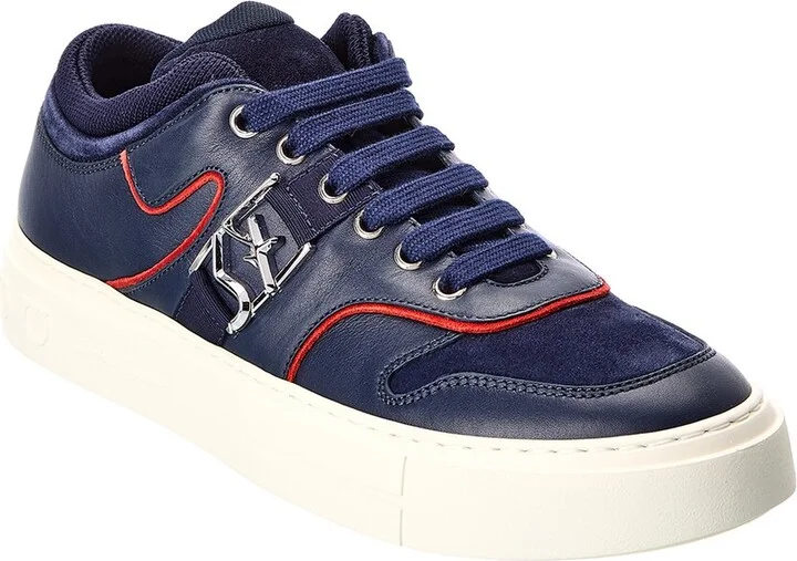 Ferragamo Noris Leather & Suede Sneaker