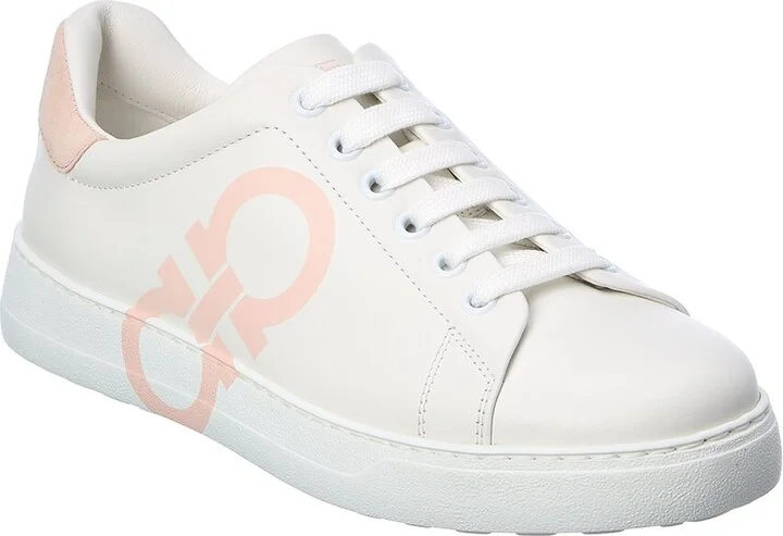 Ferragamo Number Leather Sneaker
