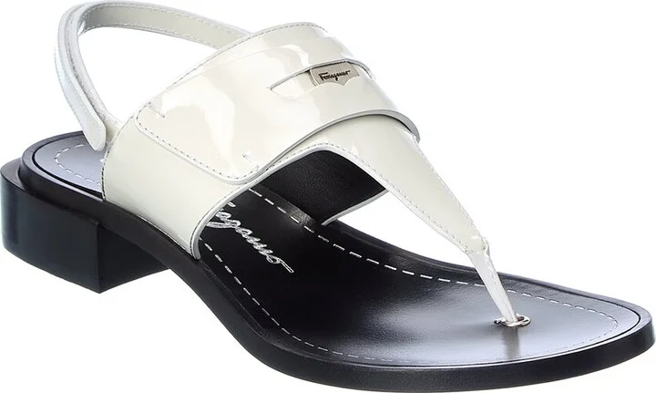 Ferragamo Nya Leather Sandal