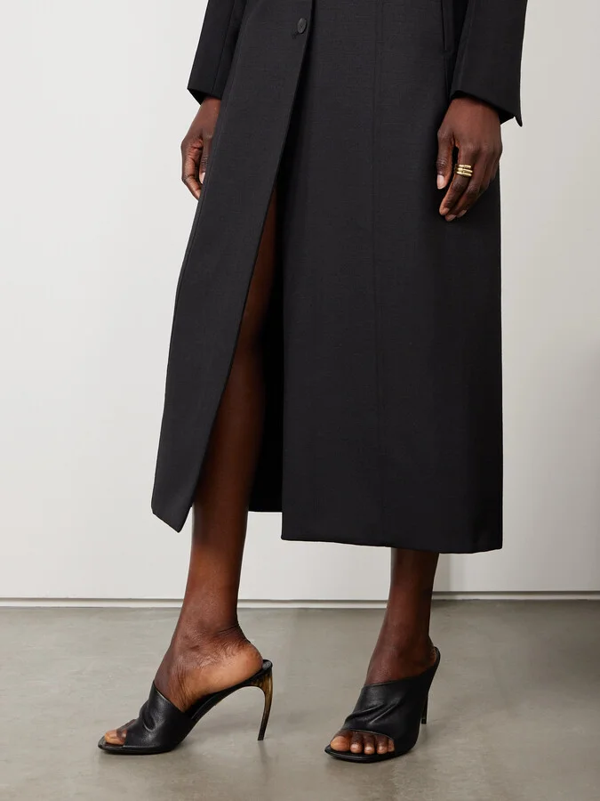 Ferragamo - Nymphe Leather Mules - Black - Image 2