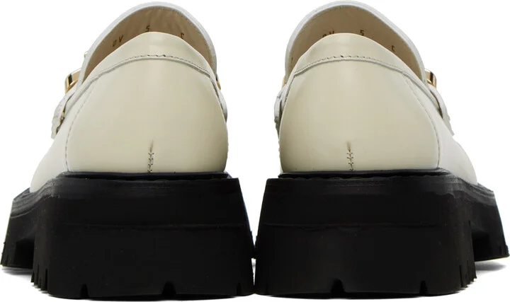 Ferragamo Off-White Ingrid Loafers - Image 2