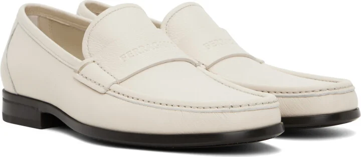 Ferragamo Off-White Signature Loafers - Image 4