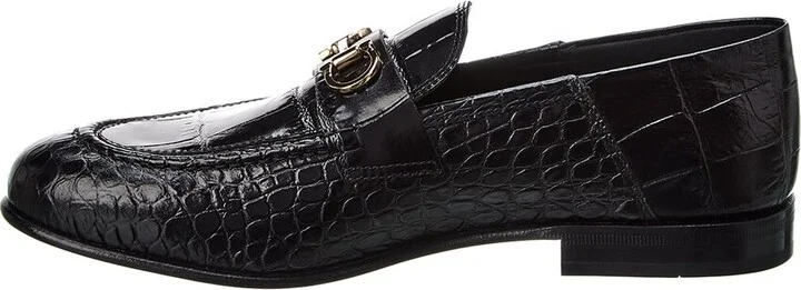 Ferragamo Ottone Croc-Embossed Leather Loafer - Image 2
