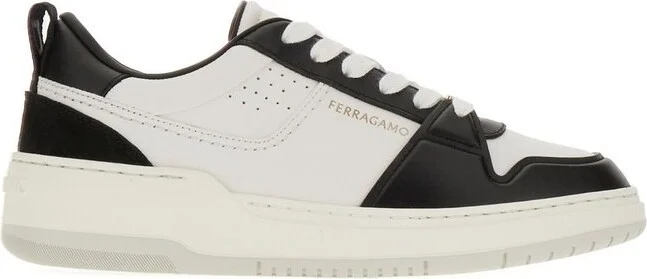 Ferragamo Panelled Lace-Up Sneakers
