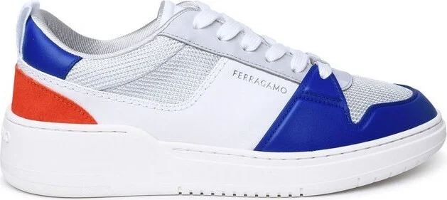 Ferragamo Panelled Lace-Up Sneakers