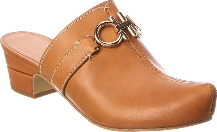 Ferragamo Phobos Leather Mule