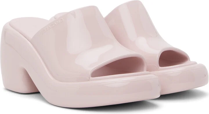 Ferragamo Pink Chunky Sandals - Image 4