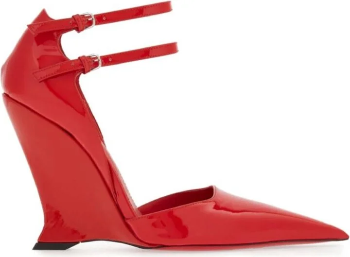 Ferragamo Pointed-Toe High-Wedge Pumps