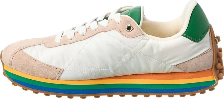 Ferragamo Quilted Canvas & Suede Sneaker - Image 2