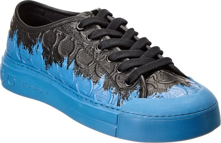 Ferragamo Rebel 4 Leather Sneaker