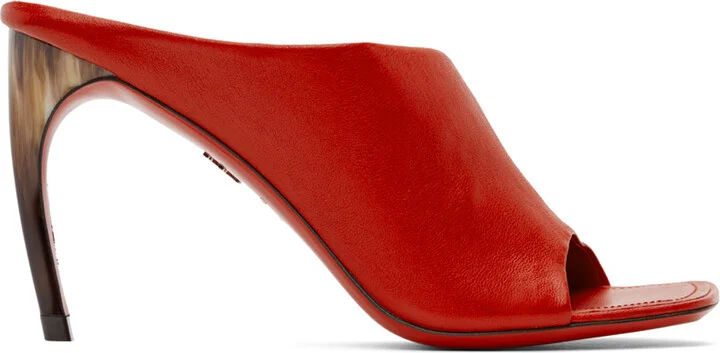 Ferragamo Red Nymphe Mules
