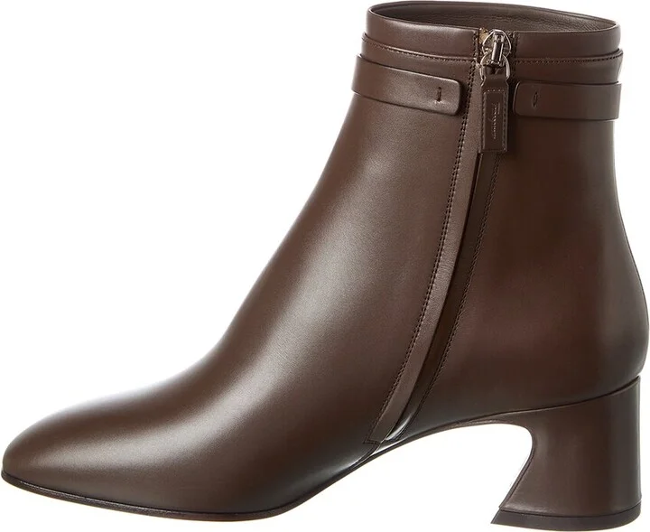 Ferragamo Rego Leather Bootie - Image 2