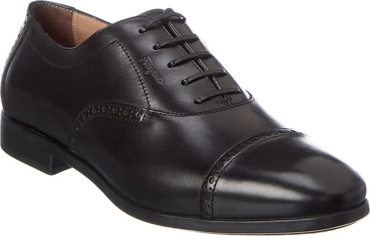 Ferragamo Riley Leather Oxford