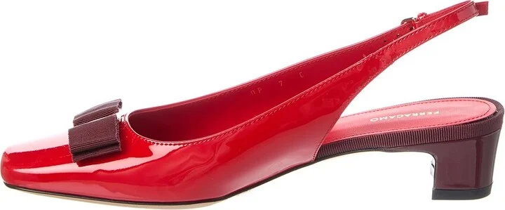 Ferragamo Rivada Patent Slingback Pump - Image 2