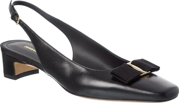 Ferragamo Rivada Patent Slingback Pump