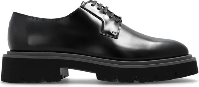 Ferragamo Round-Toe Lace-Up Derby Shoes