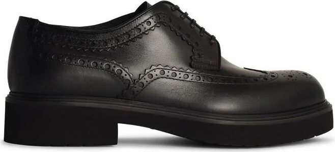Ferragamo Round-Toe Lace-Up Shoes