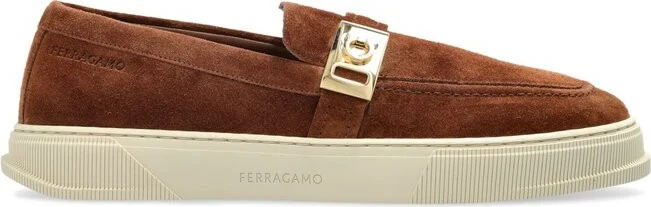 Ferragamo Round-Toe Slip-On Loafers