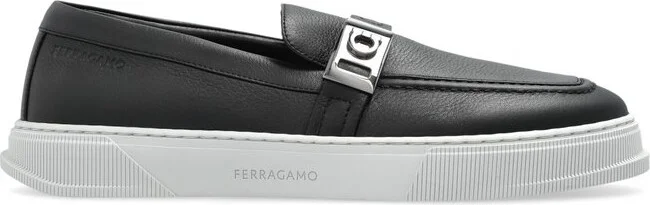 Ferragamo Round-Toe Slip-On Loafers