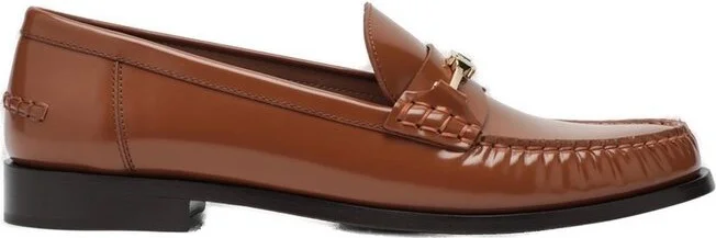 Ferragamo Round Toe Slip-On Loafers