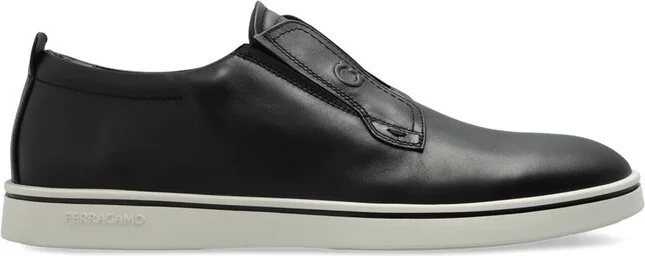 Ferragamo Round Toe Slip-On Sneakers