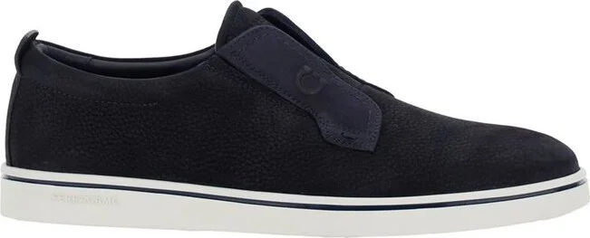 Ferragamo Round-Toe Slip-On Sneakers