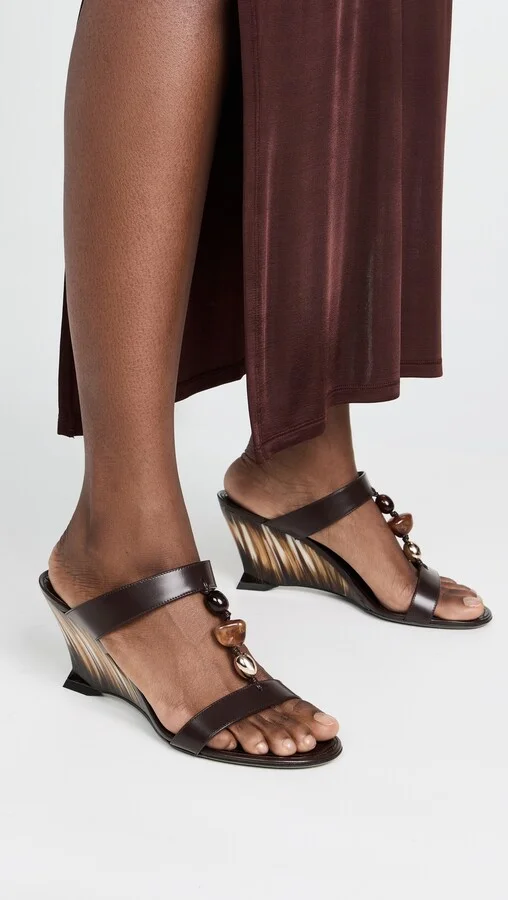 FERRAGAMO Runway Beads Wedges - Image 2