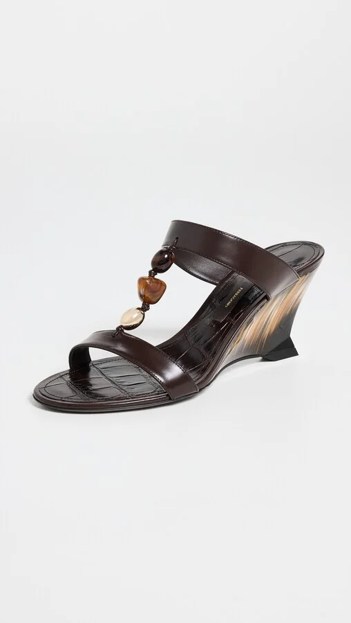 FERRAGAMO Runway Beads Wedges - Image 4