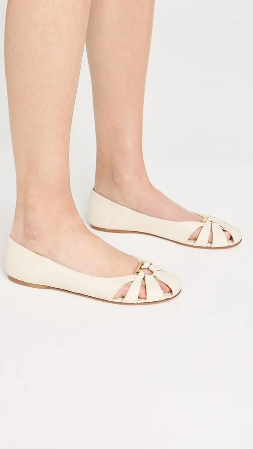 FERRAGAMO Runway Cage Gancio Ballet Flats - Image 3