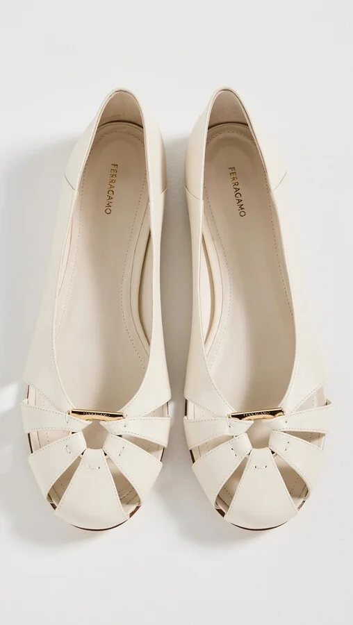 FERRAGAMO Runway Cage Gancio Ballet Flats - Image 4